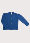 Pocket Front Cardigan in Blue (6mths-10yrs) Knitwear  from Pepa London US