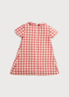 Vintage Gingham Check Dress in Raspberry Red (12mths-10yrs) Dresses  from Pepa London US