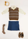 The Fair Isle Knitted Vest Girl Look Look  from Pepa London US