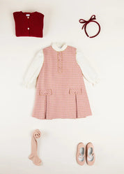 Mao Collar Romantic Blouse in White (18mths-10yrs) Blouses from Pepa London US