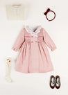 The Pink Hand Smocked Dress Girl Look Look  from Pepa London US