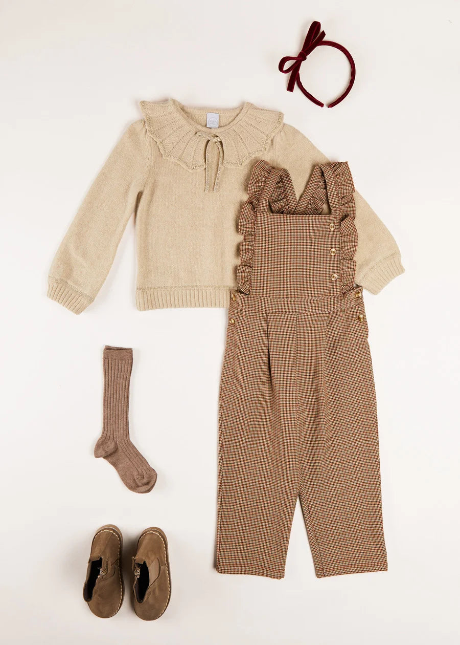 The Chester Puppytooth Dungarees Girl Look LOOK from Pepa London US