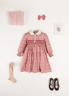 The Pink Evelyn Floral Dress Girl Look Look  from Pepa London US