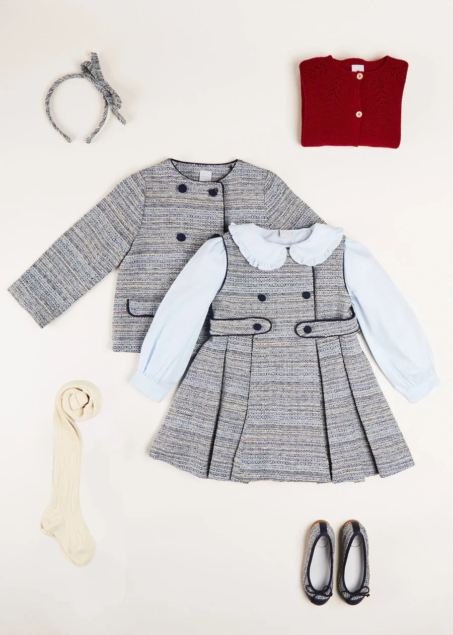 Openwork Cardigan In Burgundy (6mths-10yrs) KNITWEAR from Pepa London US