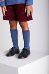 Corduroy Elasticated Waist Shorts in Burgundy (18mths-3yrs) Shorts  from Pepa London US