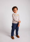 Peter Pan Collar Light Checked Shirt in White (12mths-3yrs) Shirts  from Pepa London US