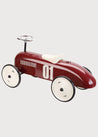 Vintage Metal Sit-On Car In Burgundy Toys  from Pepa London US