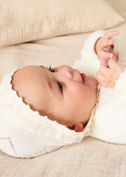 Delicate Ivory Lace Cotton Set (1-18mths) SETS from Pepa London US
