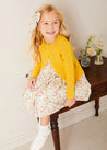 Openwork Cotton Cardigan in Mustard (12mths-10yrs) KNITWEAR from Pepa London US