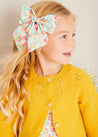 Openwork Cotton Cardigan in Mustard (12mths-10yrs) KNITWEAR from Pepa London US