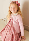 Evelyn Floral Hand Smocked Long Sleeve Dress in Pink (12mths-6yrs) Dresses  from Pepa London US