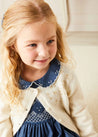 The French Blue Hand Smocked Dress Baby Girl Look Look  from Pepa London US