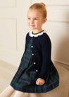 Windsor Tartan Dress in Green (12mths-10yrs) Dresses  from Pepa London US