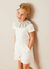 Cordelia Floral Collar Top in Pink Made with Liberty Fabric (2-10yrs) TOPS & BODYSUITS from Pepa London US