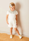 Cordelia Floral Collar Top in Pink Made with Liberty Fabric (2-10yrs) TOPS & BODYSUITS from Pepa London US