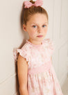 Tulle Floral Sleeveless Party Dress in Pink (4-10yrs) Dresses  from Pepa London US