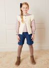 Long Line Culottes In Blue (4-10yrs) SHORTS  from Pepa London US