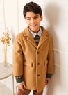 Long Tailored Coat in Camel (4-10yrs) Coats from Pepa London