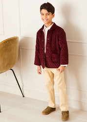 Plain Five Pocket Chino Trousers in Camel (4-10yrs) Trousers from Pepa London US