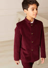 The Burgundy Velvet Jacket Boy Look Look  from Pepa London US