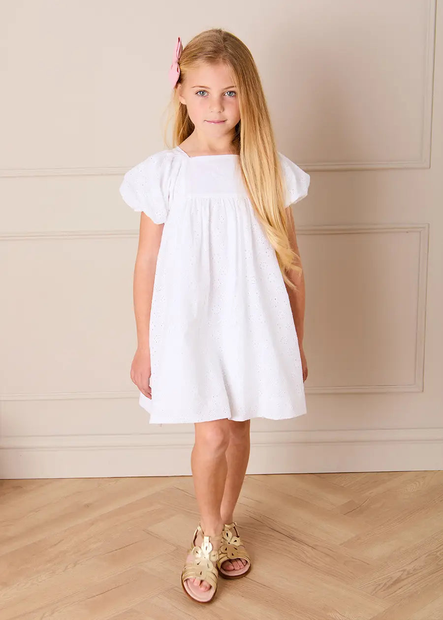 The White Broderie Anglaise Dress Girl Look Look from Pepa London US