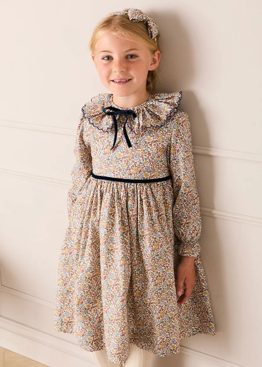 The Marianne Floral Frill Dress Girl Look