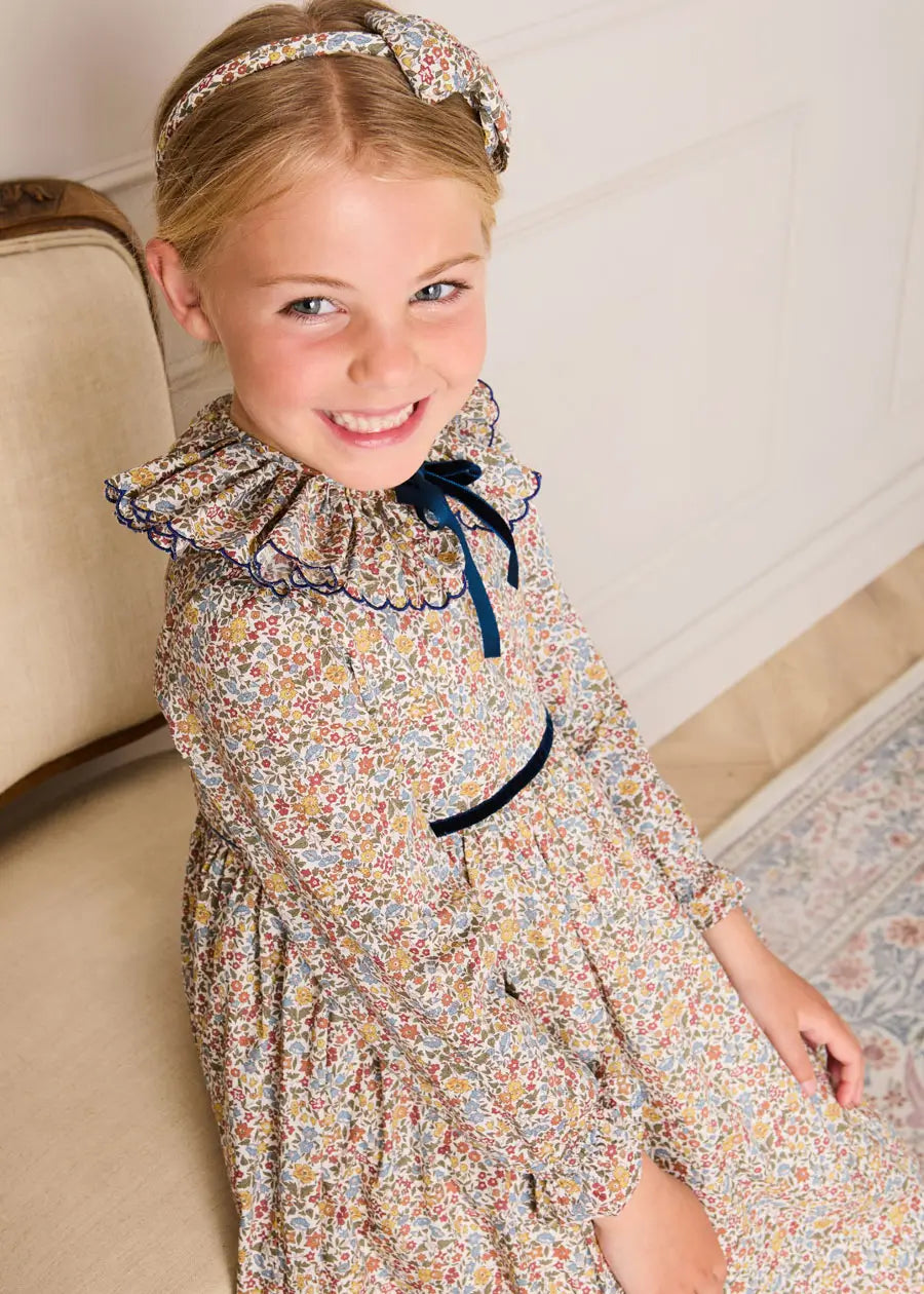 The Marianne Floral Frill Dress Girl Look