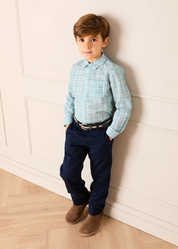 Pocket Detail Chino Trousers in Navy (4-10yrs)