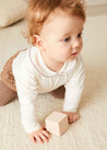 Embroidered Peter Pan Collar Long Sleeve Bodysuit in Burgundy (1mth-3yrs) Tops & Bodysuits  from Pepa London US