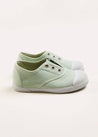 Canvas Plimsolls in Green (20-34EU) Shoes  from Pepa London US