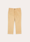 Five pocket Chino Trousers in Beige (4-10yrs) TROUSERS  from Pepa London US