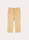 Five pocket Chino Trousers in Beige (4-10yrs) TROUSERS from Pepa London US