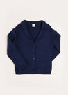 Knitted Cardigan in Navy (4-10yrs) Knitwear  from Pepa London US