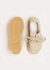 Suede Lace-up Espadrilles in Beige (24-34EU) Shoes from Pepa London US