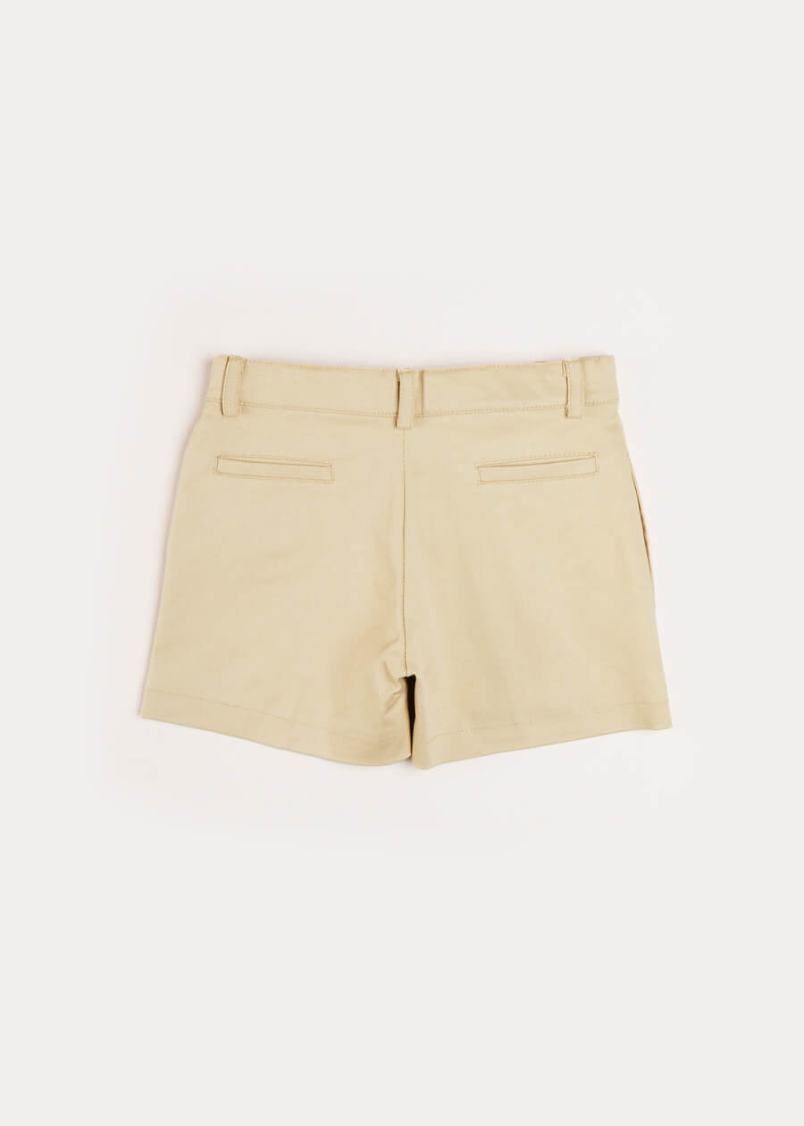 Plain Chino Shorts in Camel (4-10yrs) Shorts from Pepa London US