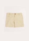 Plain Chino Shorts in Camel (4-10yrs) Shorts  from Pepa London US