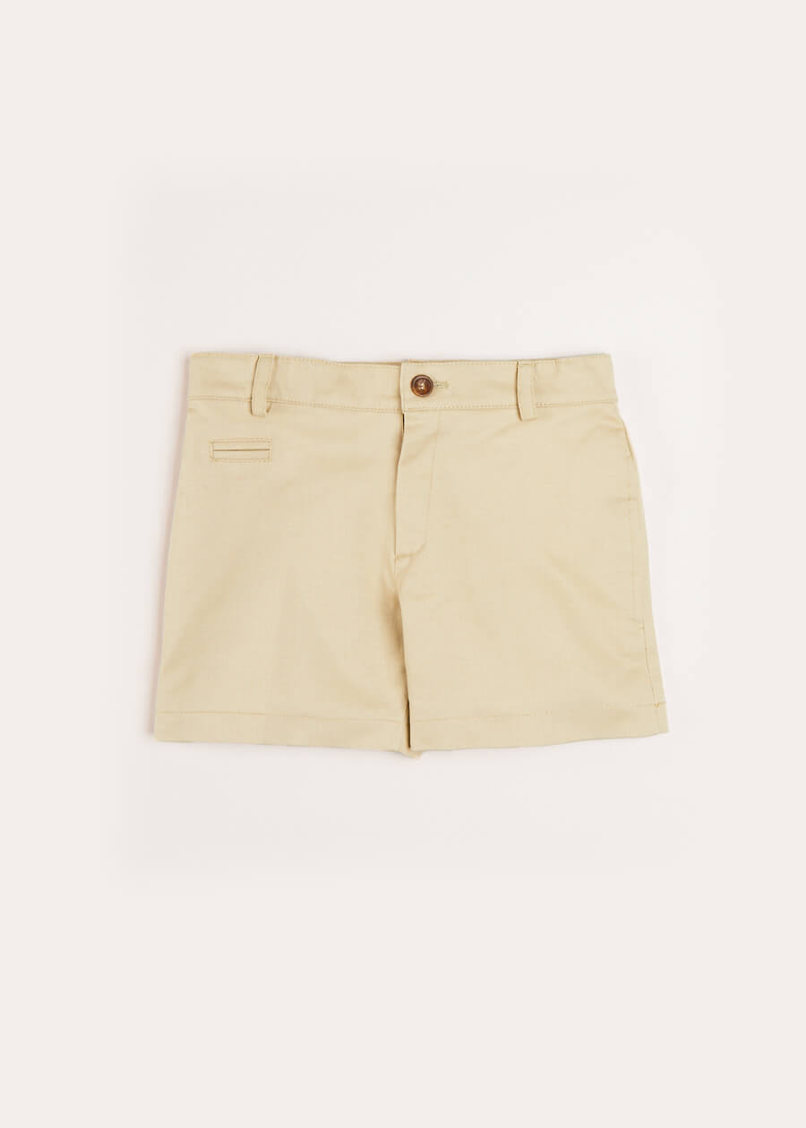 Plain Chino Shorts in Camel (4-10yrs) Shorts from Pepa London US