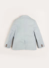 Plain Light Linen Blazer in Blue (4-10yrs) Coats  from Pepa London US