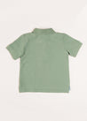 Plain Short Sleeve Polo Top in Green (2-10yrs) Tops & Bodysuits  from Pepa London US