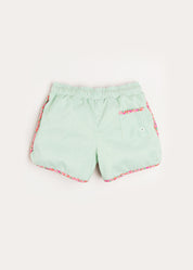 Striped Swim Shorts in Green (2-8yrs) Swimwear  from Pepa London US