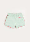 Striped Swim Shorts in Green (2-8yrs) Swimwear  from Pepa London US