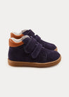 Suede Sneakers in Navy (24-30EU) SHOES  from Pepa London US