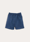 Wool Plain Shorts With Turn Ups In Blue (18mths-3yrs) SHORTS  from Pepa London US