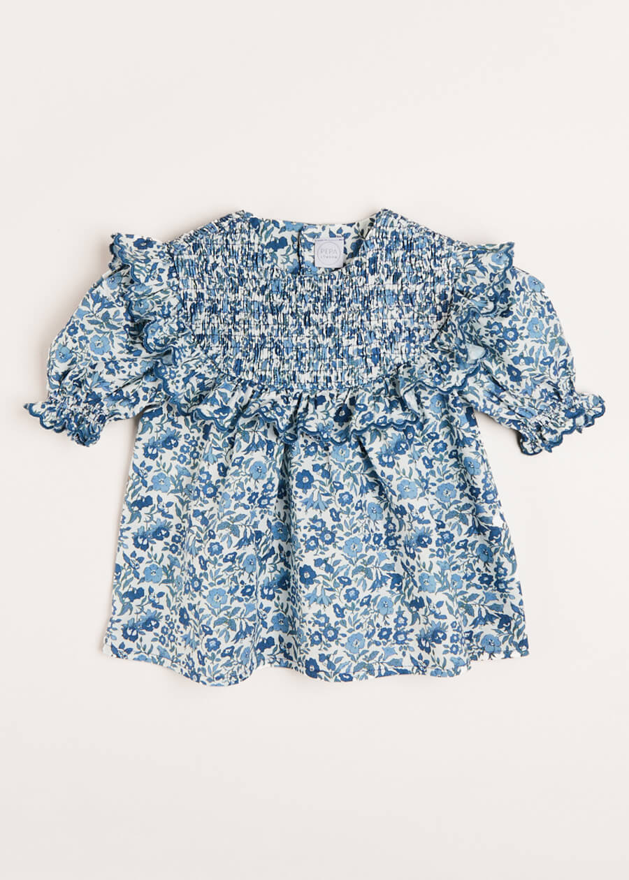 Daphne Floral Top, Shorts, Matching Albetta Dolly & Hair Bow Gift Sets from Pepa London US