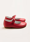 Leather Mary Jane Shoes in Fuchsia (21-34EU) Shoes  from Pepa London US