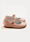 Leather Mary Jane Shoes in Pink (24-34EU) Shoes  from Pepa London US