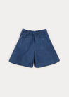 Long Line Culottes In Blue (4-10yrs) SHORTS  from Pepa London US