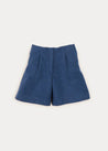 Long Line Culottes In Blue (4-10yrs) SHORTS  from Pepa London US