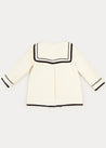 Mariner Collar Pocket Detail Jacket In Cream (4-10yrs) COATS  from Pepa London