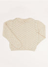 Openwork Frill Collar Cardigan in Gold (2-10yrs) Knitwear  from Pepa London US